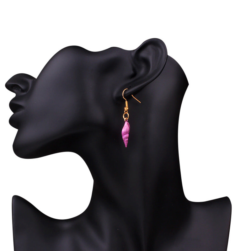 Sea Shell Dangle Hook Earrings by Enchanted Bounding™