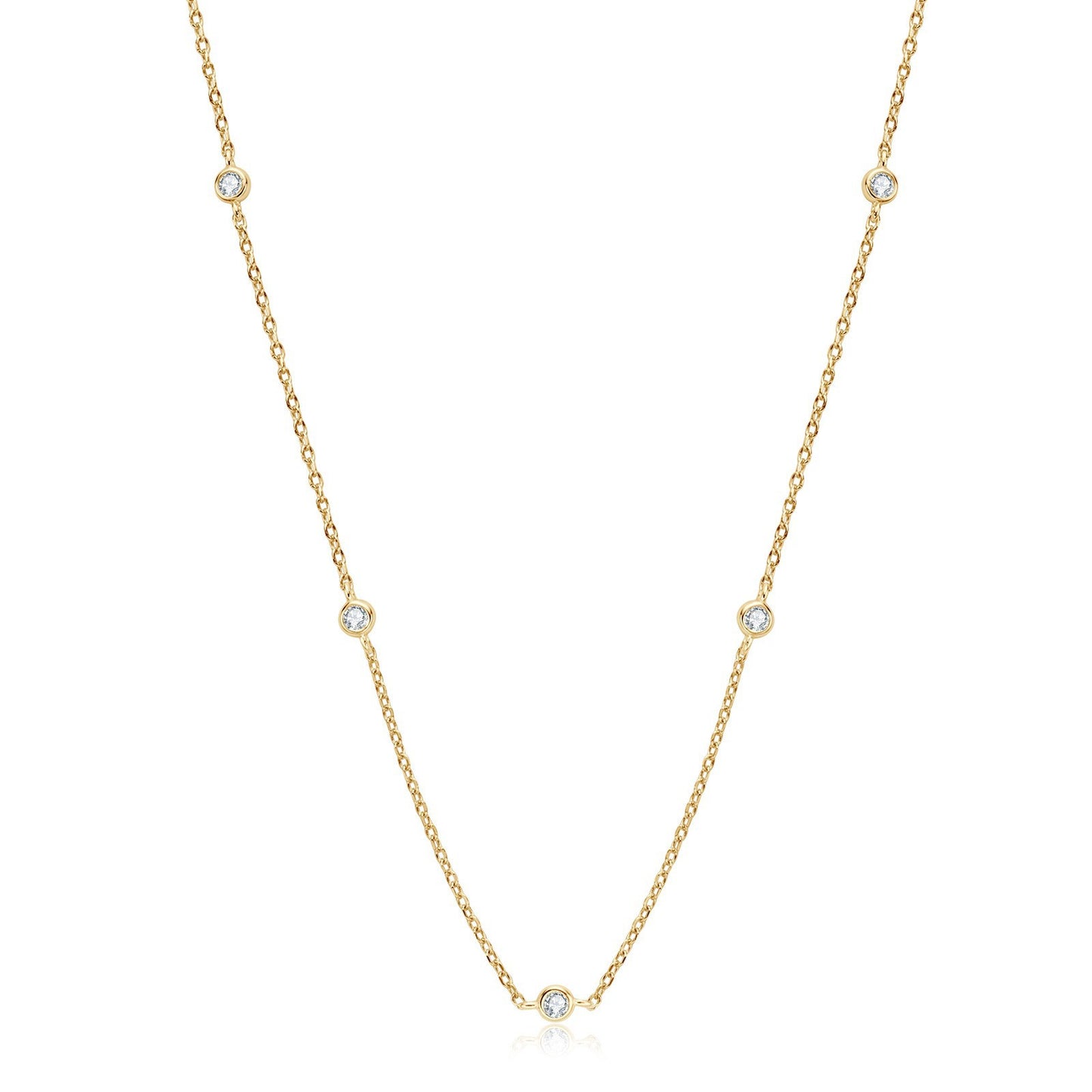 Gold-tone and Sterling Silver North Star Necklace by Enchanted Bounding™