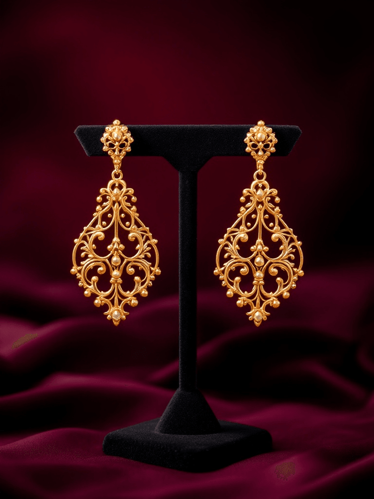 Gold Plated Earrings - Enchanted Bounding 