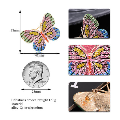 Wonderland Rainbow Butterfly Brooch by Enchanted Bounding™