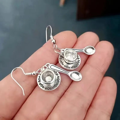 Teapot Teacup Hook Dangle Earrings by Enchanted Bounding™