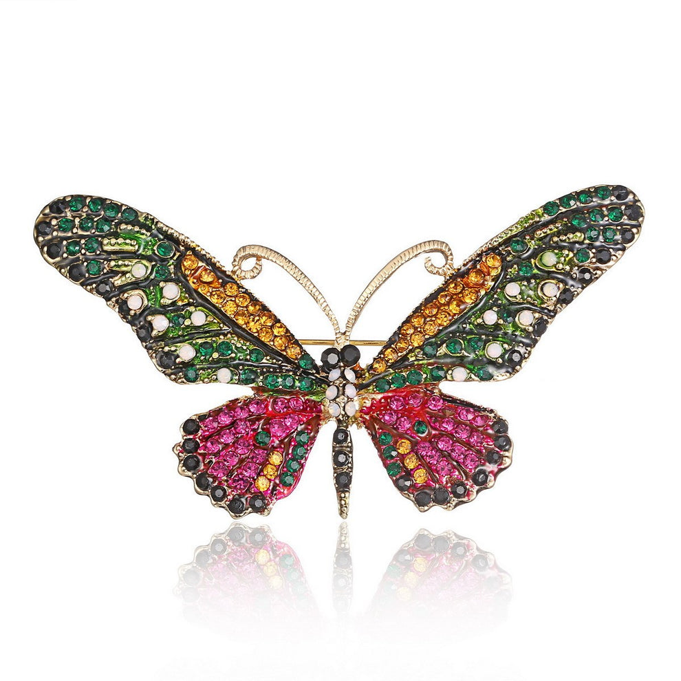 Wonderland Vibrant Butterfly Brooch by Enchanted Bounding™ 