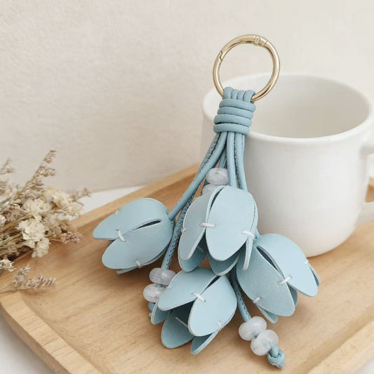 High-fashion Tulip Bag Charm Keychain And Phone Strap Accessory