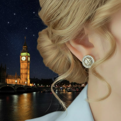 Zircon Gemstone Post Back Stud Earrings by Enchanted Bounding™