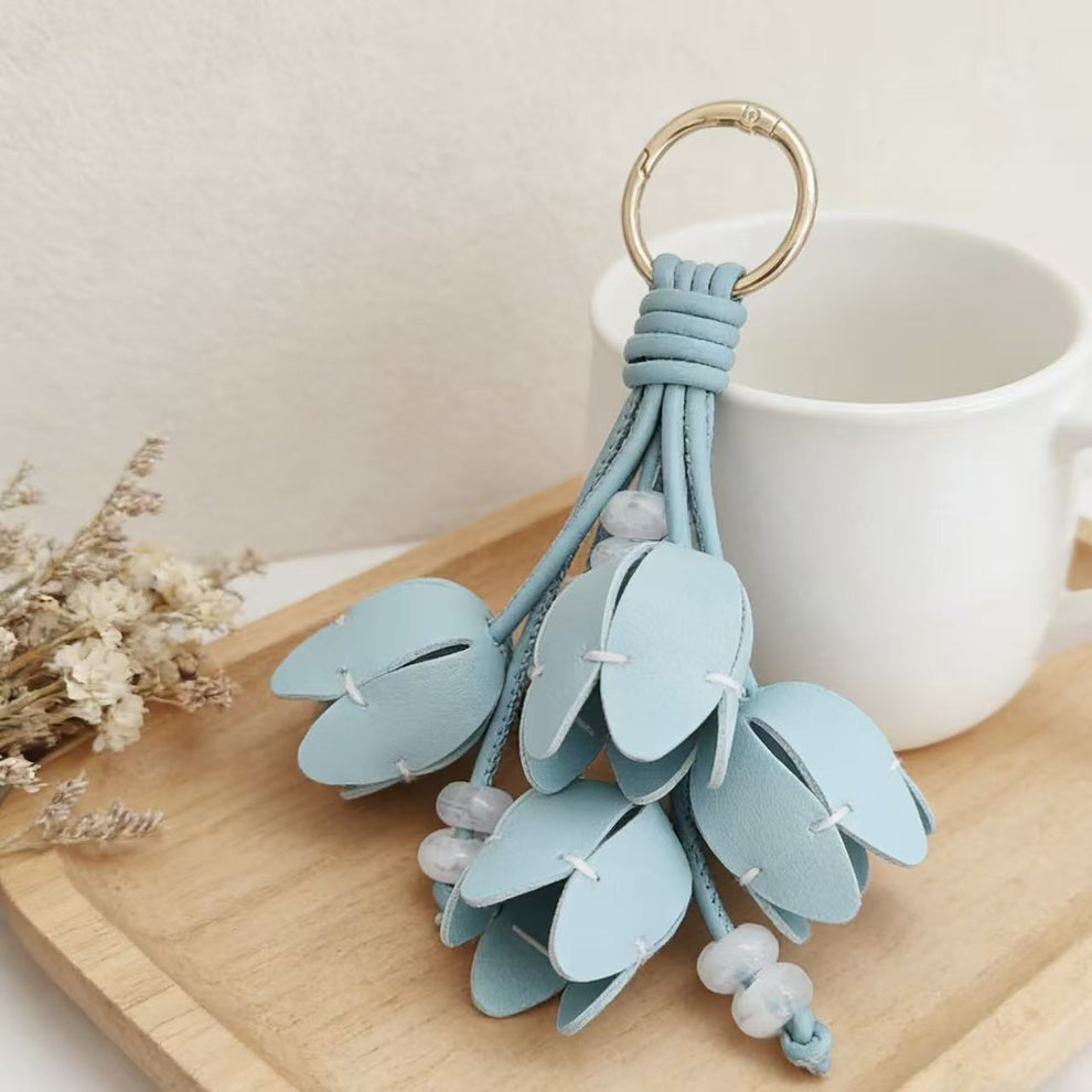 High-fashion Tulip Bag Charm Keychain And Phone Strap Accessory 