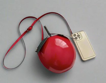 Red Apple Crossbody Bag by Enchanted Bounding™