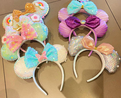 Stylish Pastel Teddy Bear Ears Headbands by Enchanted Bounding™