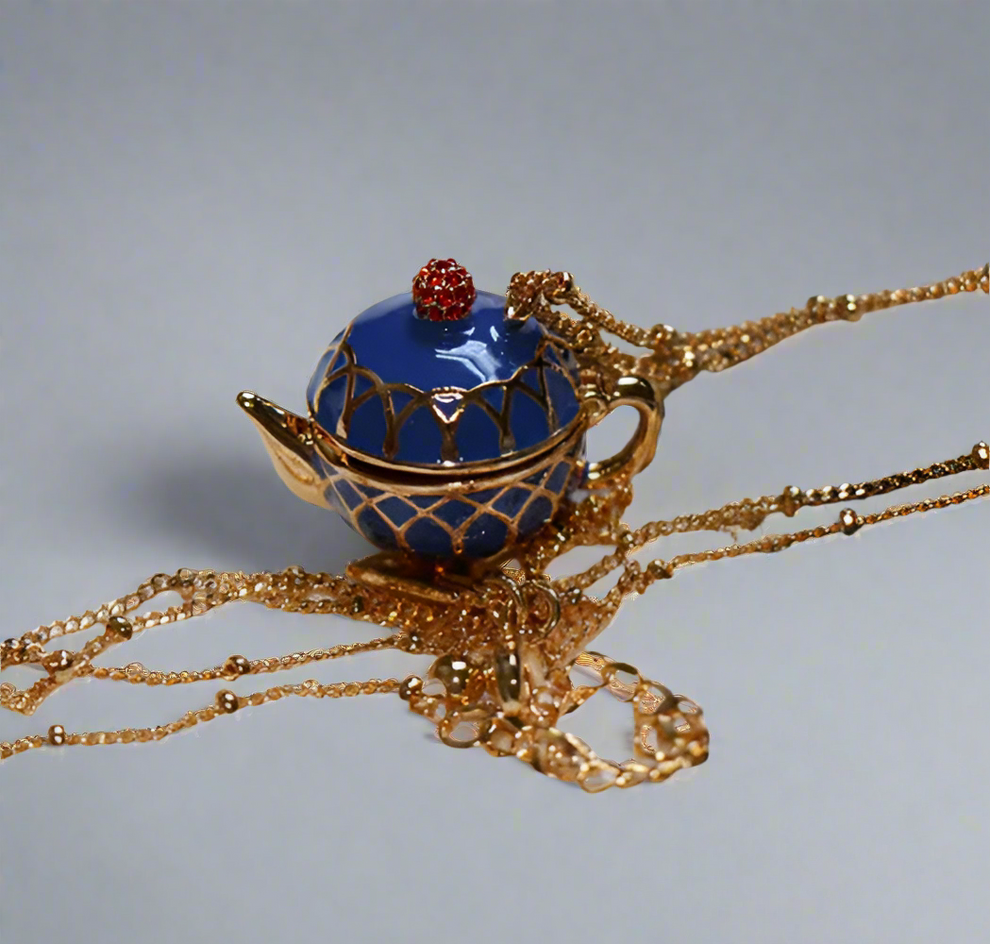 Mad Tea-Party Teapot Necklace by Enchanted Bounding™ 