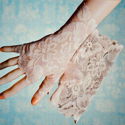 Alice’s White Lace Gloves by Enchanted Bounding