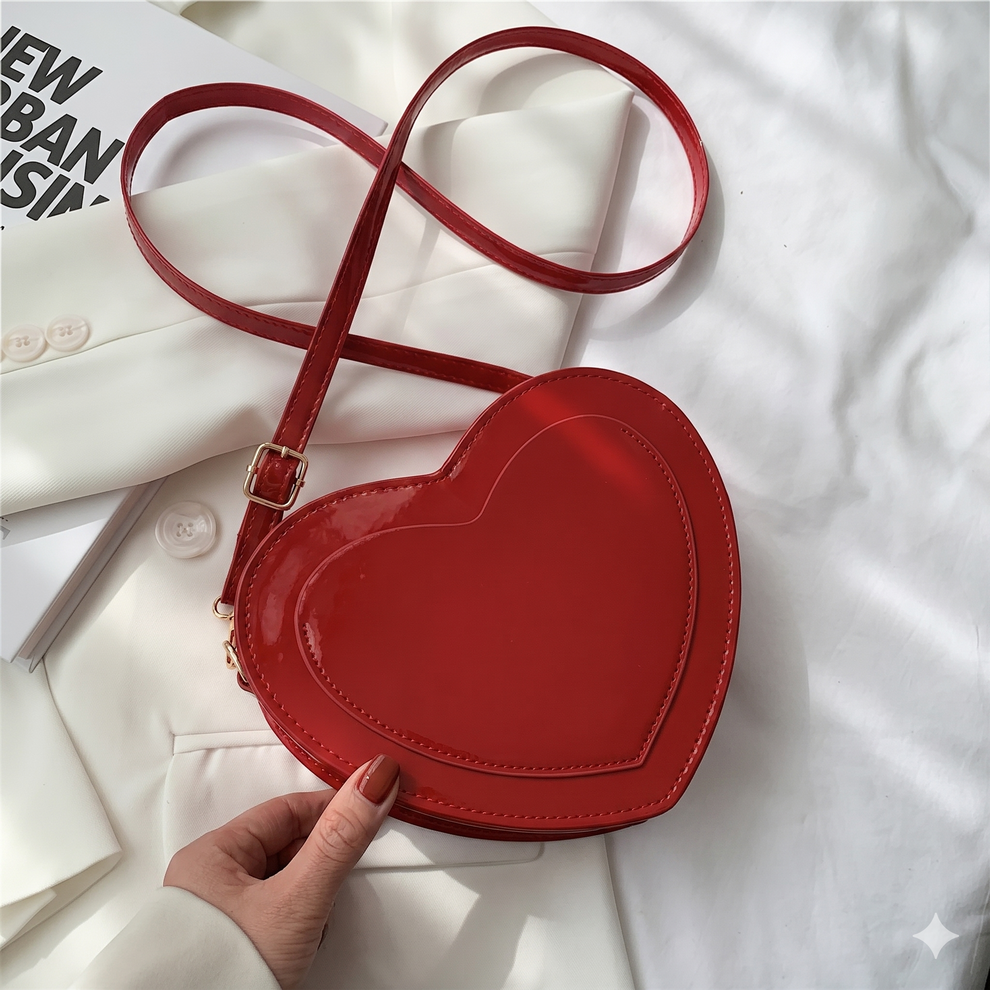 Red Heart Shoulder Bag by Enchanted Bounding™ 