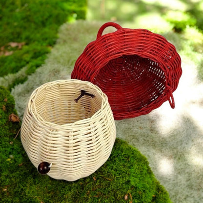 Woven Mushroom Hand Basket - Enchanted Bounding™