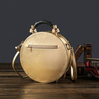 The White Rabbit's Gold Pock Watch Crossbody Bag by Enchanted Bounding by Enchanted Bounding™