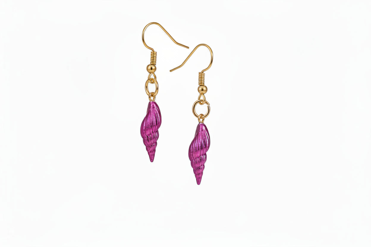 Sea Shell Dangle Hook Earrings by Enchanted Bounding™