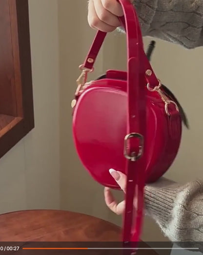 Red Apple Crossbody Bag by Enchanted Bounding™